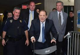 Harvey Weinstein on his way to court.